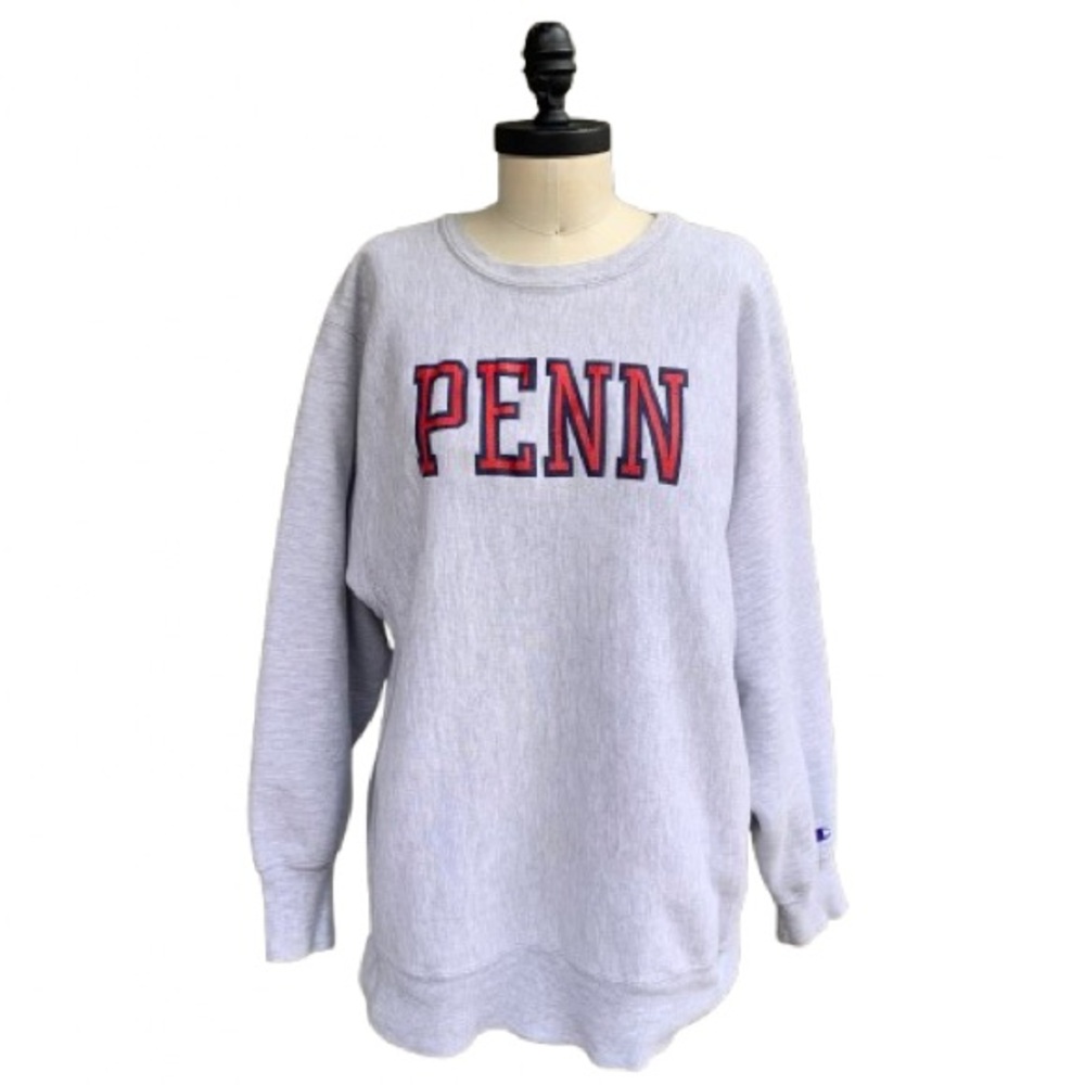 Vintage 80s PENN Champion Reverse Weave USA Made Crewneck Crew Neck Sweatshirt